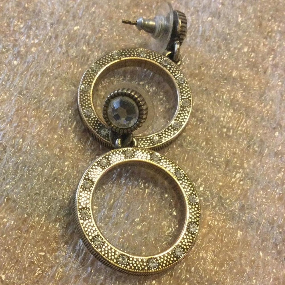 Classic Rhinestone Hoop Earrings
